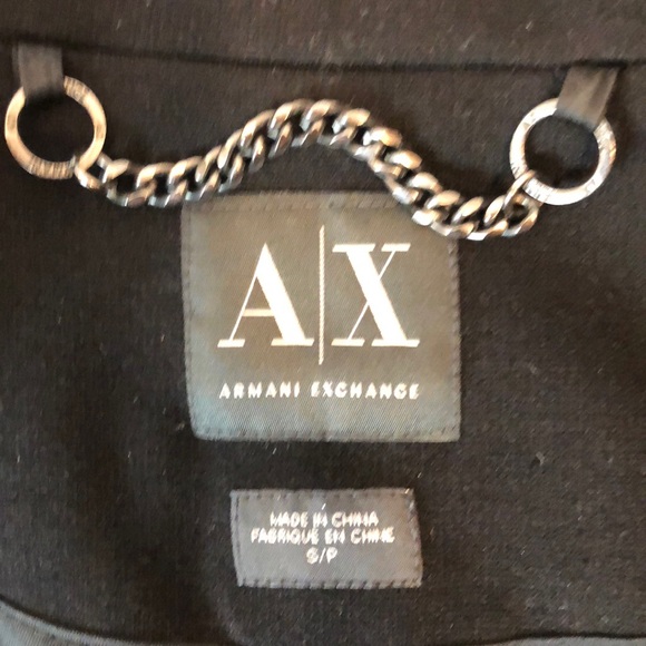 AX ARMANI EXCHANGE W/CROPPED OPTION BLACK BLAZER - Picture 5 of 5